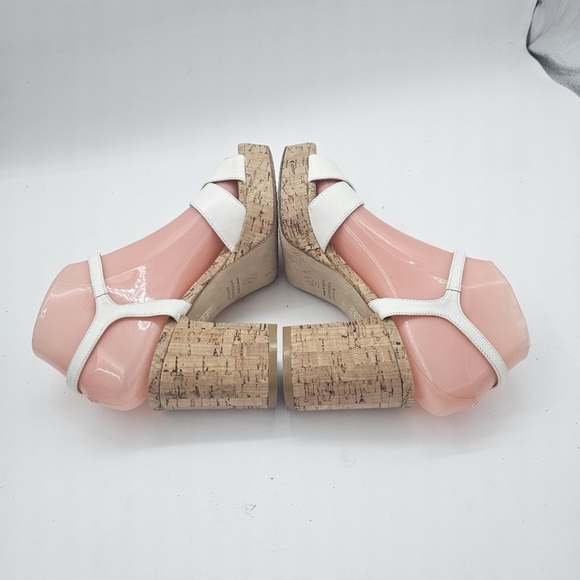 Stuart Weitzman Dayna White Platform Sandals Size 6B - Picture 4 of 12